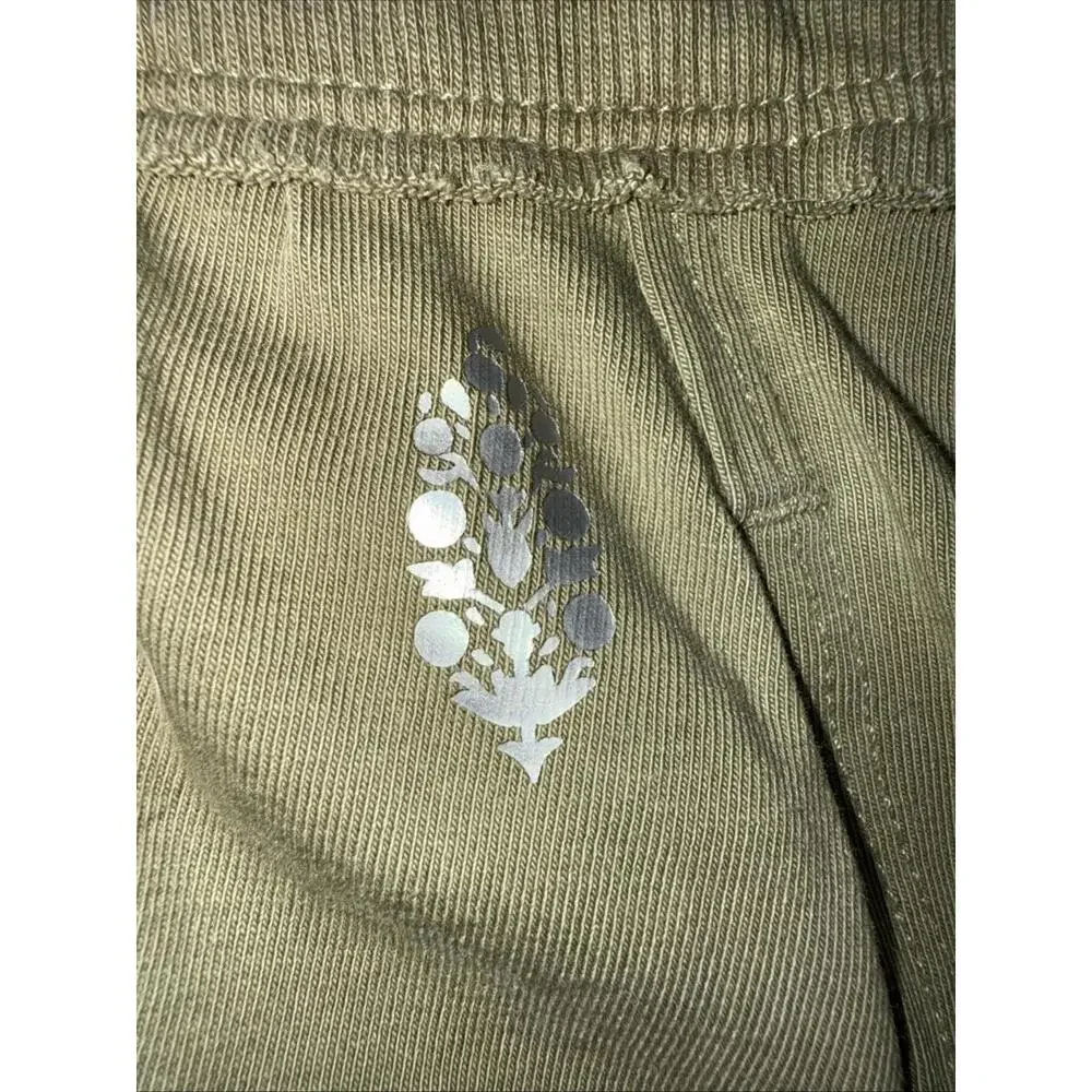 FREE PEOPLE Shorts L FP MOVEMENT Hot Shot Harem Elastic Waistband Pull On Green - Picture 4 of 9
